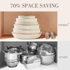Nonstick Cookware Set - YIIFEEO Stackable Pots and Pans Set