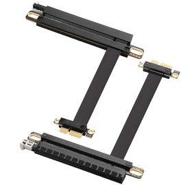 ELFJMZP PCIE 3.0 X1 to X16 Extension Cable PCI-Express 1X Male to 16X Female Extender Adapter for Graphics, WiFi, USB, Sound Cards etc - 20cm / 7.87inch