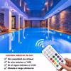 Importeek 5pz Lampara Sumergible Led Rgb Acuario Pecera Alberca