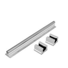 Mssoomm SBR16-39.37 inch / 1000mm 16mm Linear Motion Rail Shaft Slide Guide 1Pcs + 2Pcs SBR16UU Linear Bearing Slide Slider Pillow Block Heavy Duty for CNC Machine 3D Printer