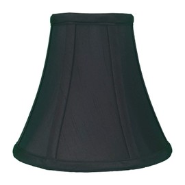 Royal Designs, Inc. True Bell Basic Lamp Shade Round Clip Fitter, BSO-704RC-7BLK/GL, 3.75 x 7 x 6.75, Black