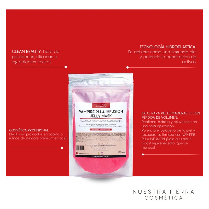 Mascarilla Hidroplástica Vampire Rellenadora Poliláctico