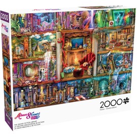 Buffalo Games - Aimee Stewart - The Grand Fiction Library - 2000 Piece Jigsaw Puzzle for Adults -Challenging Puzzle Perfect for Game Nights - Finished Size is 38.50 x 26.50