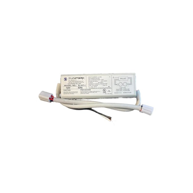 Sunpark SL15T-1 Electronic circline Ballast with lamp Holders Attached