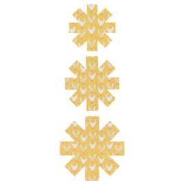 Now Designs Pan Protector Set Trivets and Spoon Rests, DIA10.5/13.5 / 16in, Chicken Scratch