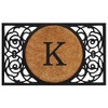 Calloway Mills 180032236K Armada Circle Monogram Doormat 22" x 36"