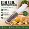 BAESTO Parmesan Grater Kitchen Grater Stainless Steel 2-in-1 Fine &