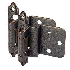 10 Pair Pack - Cosmas 15628-ORB Oil Rubbed Bronze Cabinet Hinges 3/8" Inset (Pair) [15628-ORB]