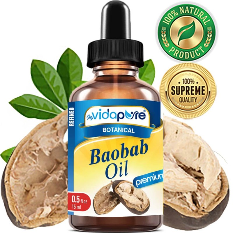 MYVIDAPURE 100% Pure BAOBAB OIL WILD GROWTH RAW for Skin,