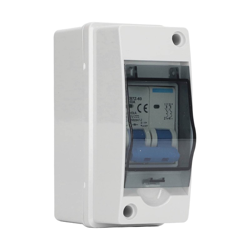 DC Miniature Circuit Breaker, 50 Amp 1000V 2 Pole DC