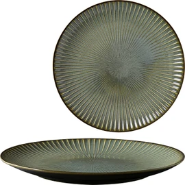 Mino Pottery Mino Ware Kiln Hen Sendan 235 Plate, Gray