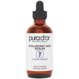 Purador 3.3 oz Hyaluronic Acid Serum for deep hydration - anti-aging plumping and moisturizing formula for soft, plump skin Natural skincare boost fine lines and wrinkles / 깊은 수분 공급을 위한 푸라 도르 3.3 온즈 히알루론산 세럼 - 부드럽고 탄력 있는 피부를 안티에이징 플럼핑 및 보습 포뮬러 천연 스킨케어 부스트 잔주름 주름 개선제