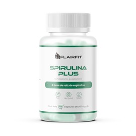 Flairfit® Suplemento Premium Antioxidante Alga de Spirulina Plus, Espirulina, 60 Cápsulas