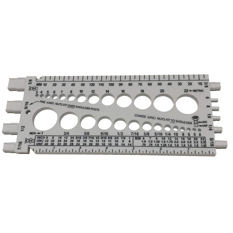 Colony Colony Bolt Screw, Complete Pitch Gauge, Inch Millimeter, Measuring