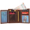 Manza Men's Wallet Portrait Format Cowhide Leather Wallet Genuine Leather
