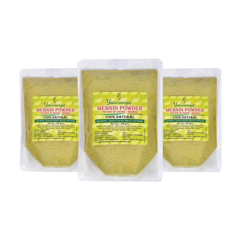 Original Indian Pure and Natural Henna (Mehndi) para cabello –