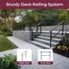 CR Fence & Rail Horizontal Metal Deck Railing, 6ft Wide