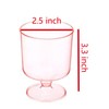 Mistari 50 Pack Clear Plastic Dessert Cups with Spoons, Mini