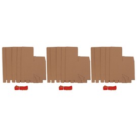 15PCS Bridesmaid Gift Box Kraft Paper DIY Decoration Groomsmen Gift Box Recyclable Gift Boxes with Ribbon for Party