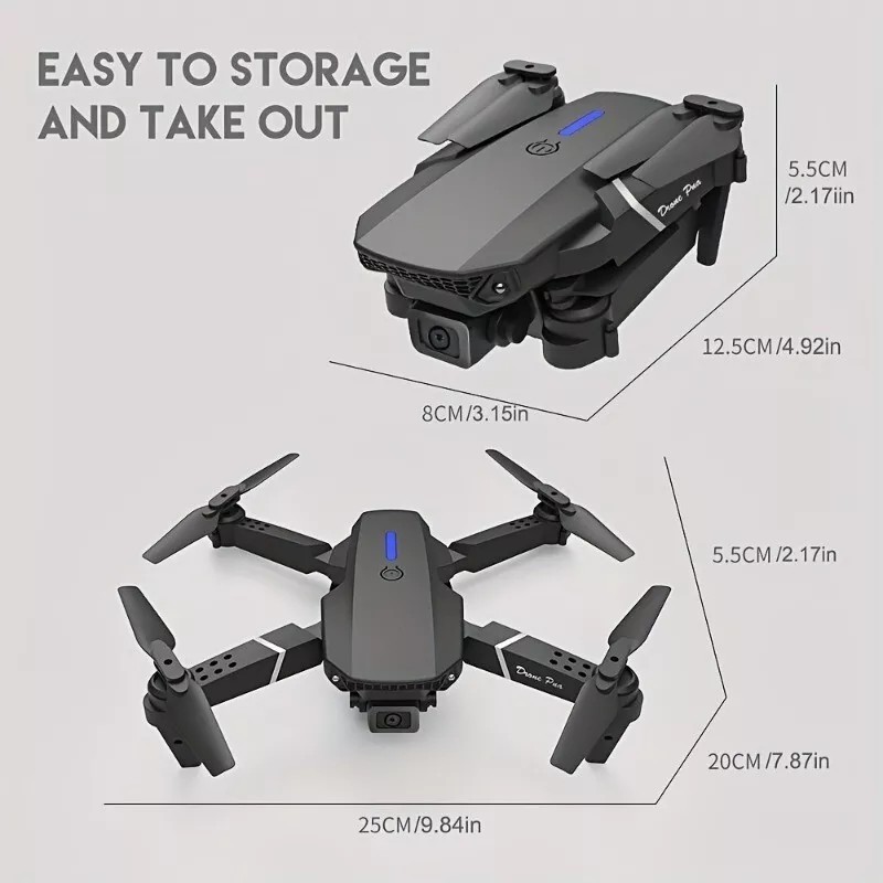KBDFA E88 Drone HD WIFI Helicopter HD Camera Holding RC