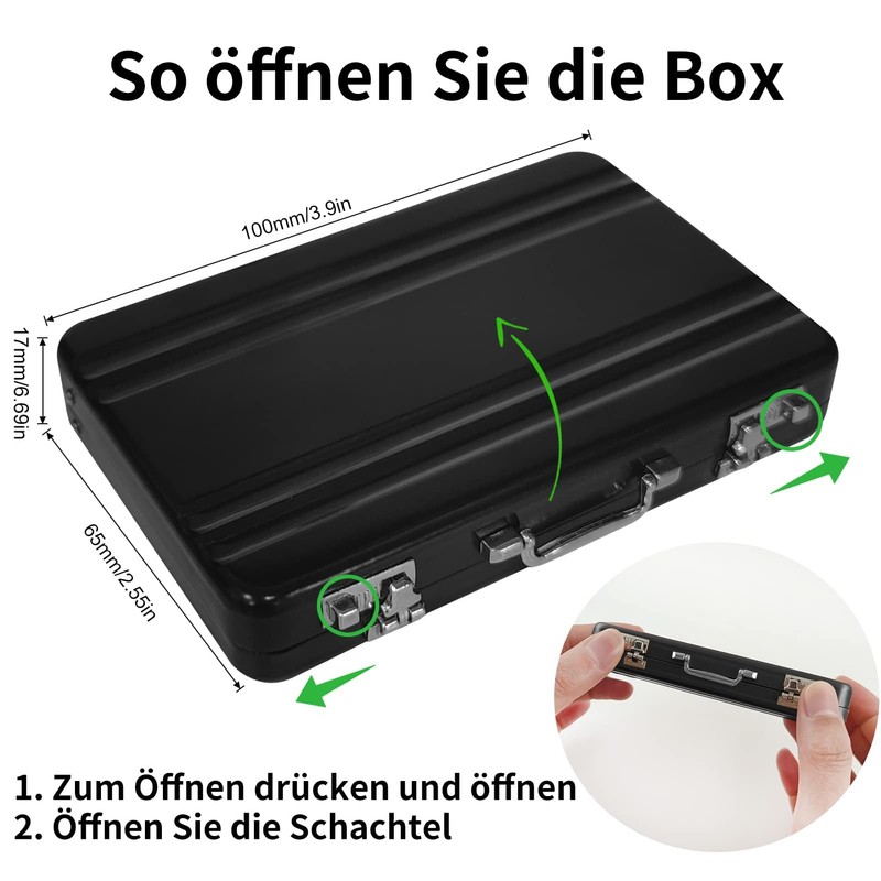 Hpbaggy Money Case as Money Gift, Voucher Packaging, Mini Briefcase,