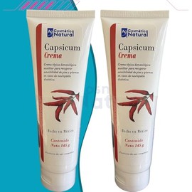 Capsicum, Capsicum combo 2 Cremas 150gr Capsicum crema auxiliar para neuropatía diabética, Activo Principal Capsaicina AG Cosmética Natural con ingred
