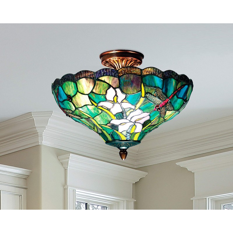 Dale Tiffany Savannah Flush-Mount Light