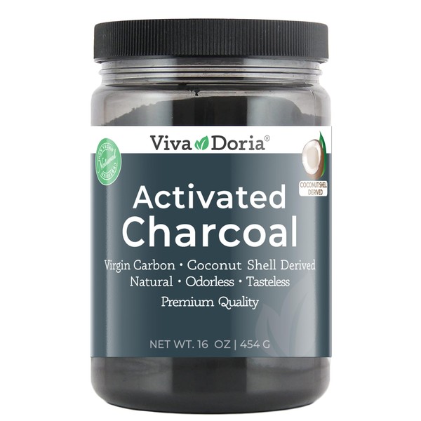 Viva Doria Viva Doria Virgin Activated Charcoal Powder, Coconut Shell