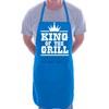 Print4U King Of The Grill BBQ Cooking Novelty Apron Blue