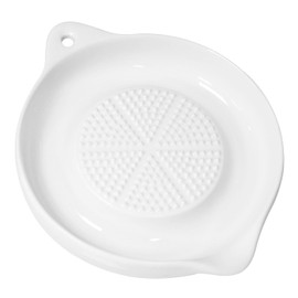 Zangc Ceramic shredding sheet Multi-functional garlic grinding disc Suitable for ginger garlic onion lemon vegetables and fruits etc Ceramic shredder diameter 4 inches 1 pcs