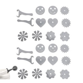 4 Set Boot Spurs Compatible with Crocs 6 Styles Grey Spinning ABS 3D Printing 6 Patterns Fashion Decoration for Cowboys and Men Spurs Cowboy Boots Funny Boot Spurs 48 Pcs