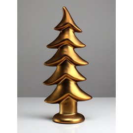 Christmas Tree Christmas Tree Christmas Decoration Ceramic Gold 13 cm