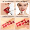 10 Colores Lápiz Labial, Maquillaje de Larga Duración, Hidratante, Brillo