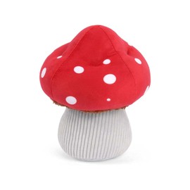 P.L.A.Y. Cute Plush Dog Toys - Blooming Buddies, Plant Themed Durable Squeaker Chew Toy, Great for Puppies & Small, Medium, Large Dog Breeds - Machine Washable, Recycled Materials (Mutt's Mushroom)