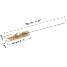 Utoolmart Copper Wire Cleaning Brush, Spiral Power Tube Brush, Copper Wire Tube Brush Cleaning Tool, Tube Bottle Brush, 1.0-inch Diameter 12-inch Length, 3pcs