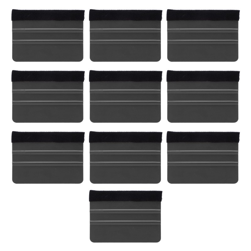 10Pcs Car Vinyl Scraper Scratch Resistant Professional Vinyl Felt Squeegee