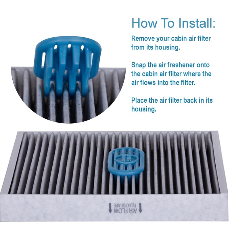 Pureflow Cabin Filter Air Freshener with Odor Eliminator – Fits