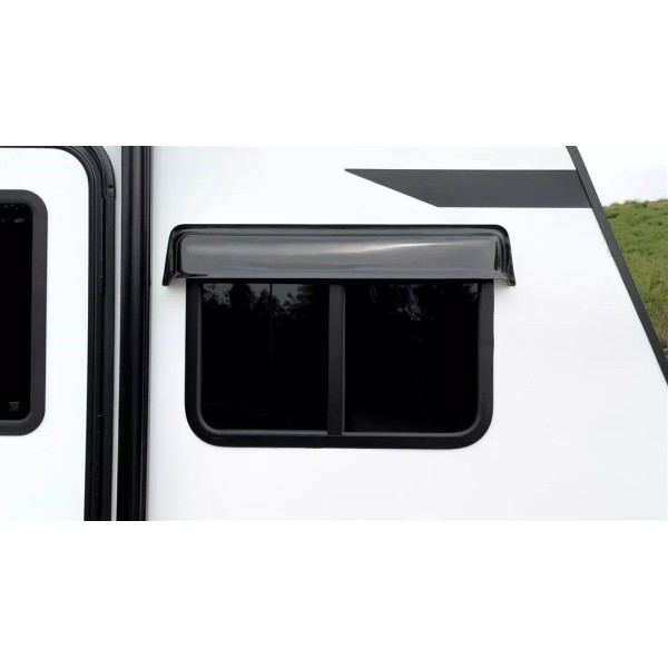 GT Styling 16 Inch ABS Smoke Drip Cap Rain Gutter