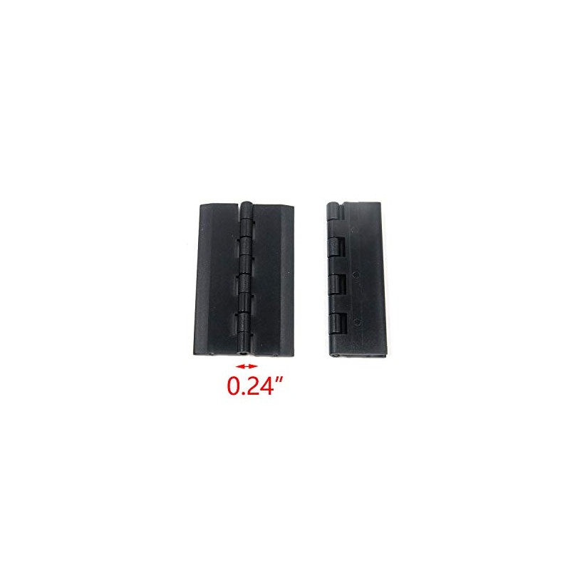 Tulead Acrylic Hinges Black Hinges 2.95"x1.77" Piano Hinges Box Hinges
