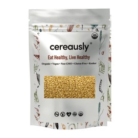 Cereausly Puffed Crispy Quinoa – Premium Quinoa Crispies Made with Organic White Quinoa – Delicious and Nutritious Quinoa Flakes for Snacks, Breakfast, Toppings – Toasted Quinoa with No Added Sugar – 1.5lb