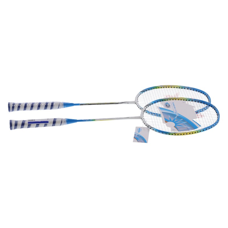 2 Player Badminton Racquets Set Lightweight Full Carbon Double Rackets