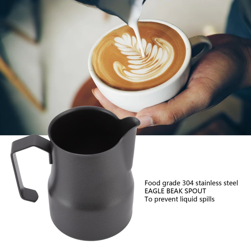 Coffee Frothing Pitcher 304 Stainless Steel Milk Steaming Jug Cup