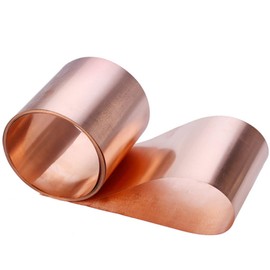 KUSTAT Flashing Metal T2 Copper Sheet Copper Belt Roll Pure Red Copper Ultra-Thin Copper Foil Grounding Conductive Heat Sink 1 Meter Roofing Panels (Color : Thickness 0.2mm, Size : Width 400mm)