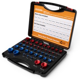 YoShin 44Pcs Contain 23 inch and 21 Metric with Carry Box, Nuts and Bolts for Measuring in Tight Spaces, Aluminum Nut and Bolt for Inspecting Various Bolts or Thread
