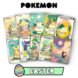 Adorable Easter Pokemon | Custom Fan-Art Pokemon Cards | The Perfect Easter Pokemon Gift | Umbreon, Pikachu, Eevee, Charizard, and More!:_One of Each
