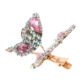 Vaguelly Moving Butterfly Hair Clip Bling Rhinestone Barrette with Dynamic Wings Cute Hair Accessories for Women Lightweight Comfortable Design for Any Occasion