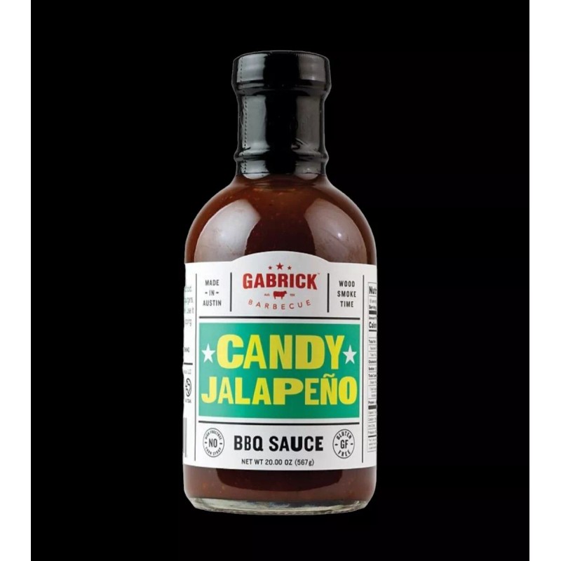 Gabrick Candy Jalapeño BBQ Barbecue Sauce 20oz Bottle