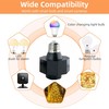 3 in 1 Outlet Light Socket Adapter,E26/E27 Bulb Socket to