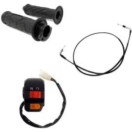 MMG Throttle Combo Scooter 50cc GY6 4 Stroke, Twist Grips Cable, Switch, Right Start