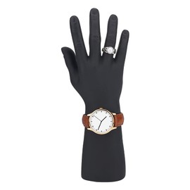 PandaHall Smooth Male Hand Model Black Display Stand Glove Display Stand Mannequin Right Hand Jewellery Display Holder for Rings Watch Home Sale Small Business